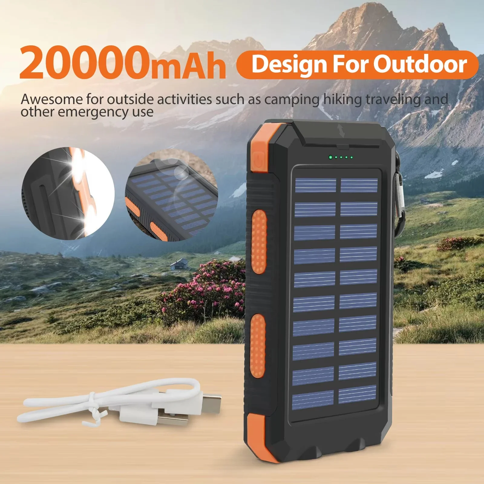 Wasserdichte Solar-Powerbank 2 – Solar Emergency Charger Bewertung und Preis