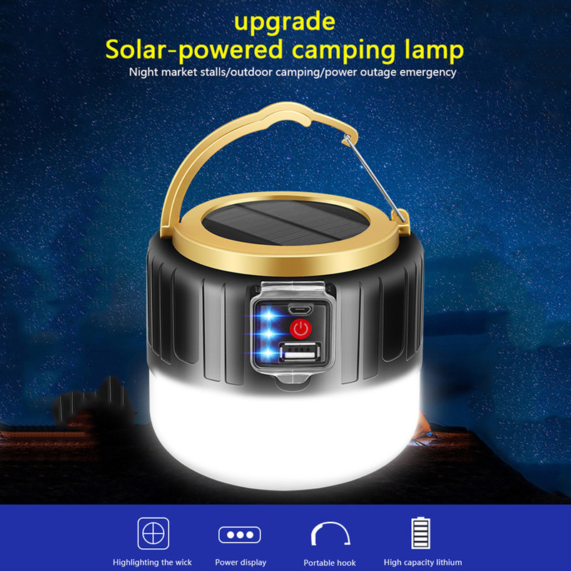 280 Watt Solar-LED-Campinglamp – Solar Emergency Charger Bewertung und Preis